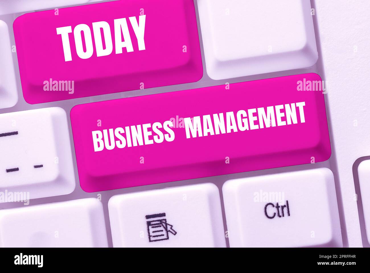 Conceptual caption Business Management, Business concept Rewriting ...
