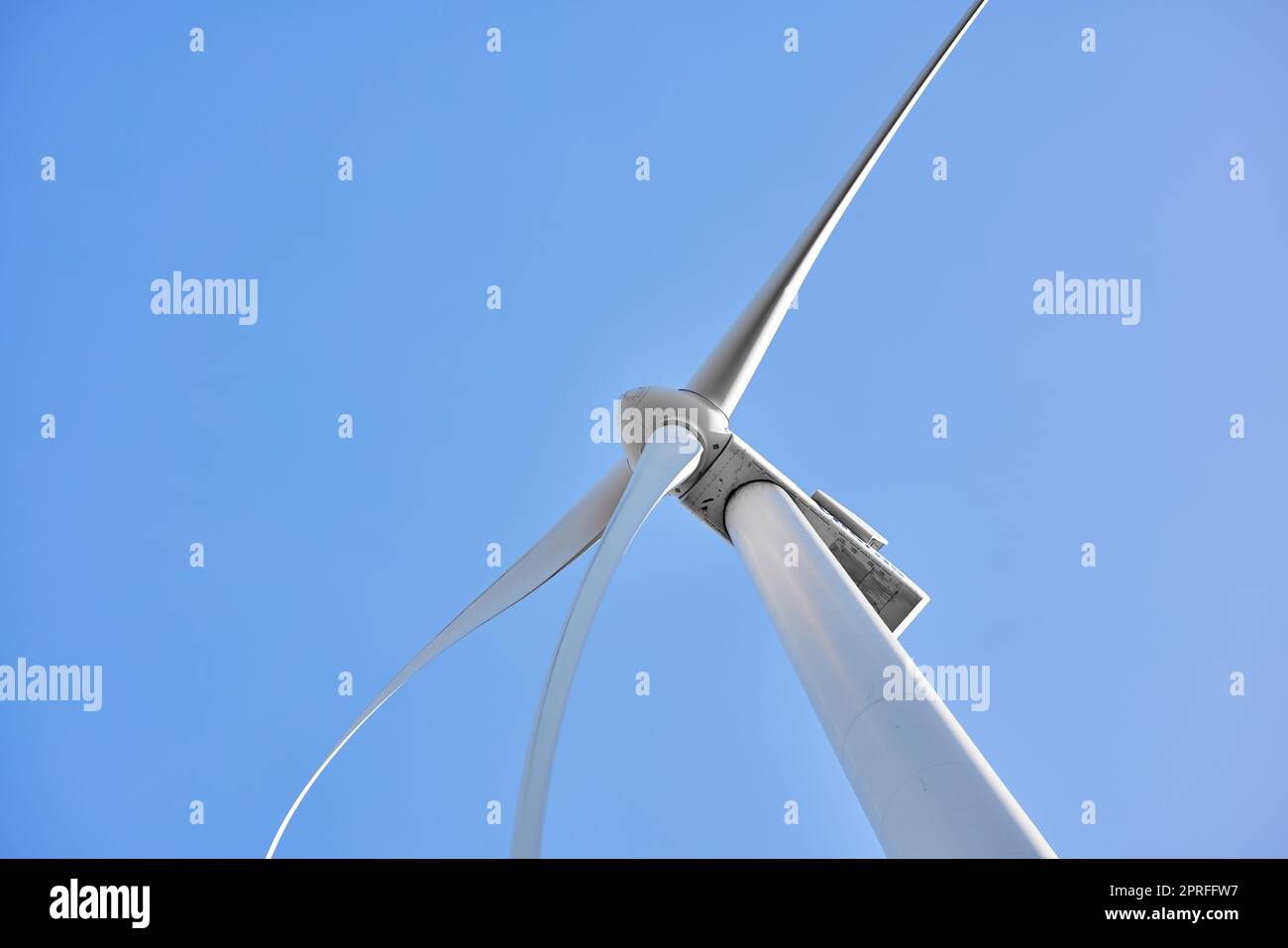 close up of windmill taking from above Stock Photo