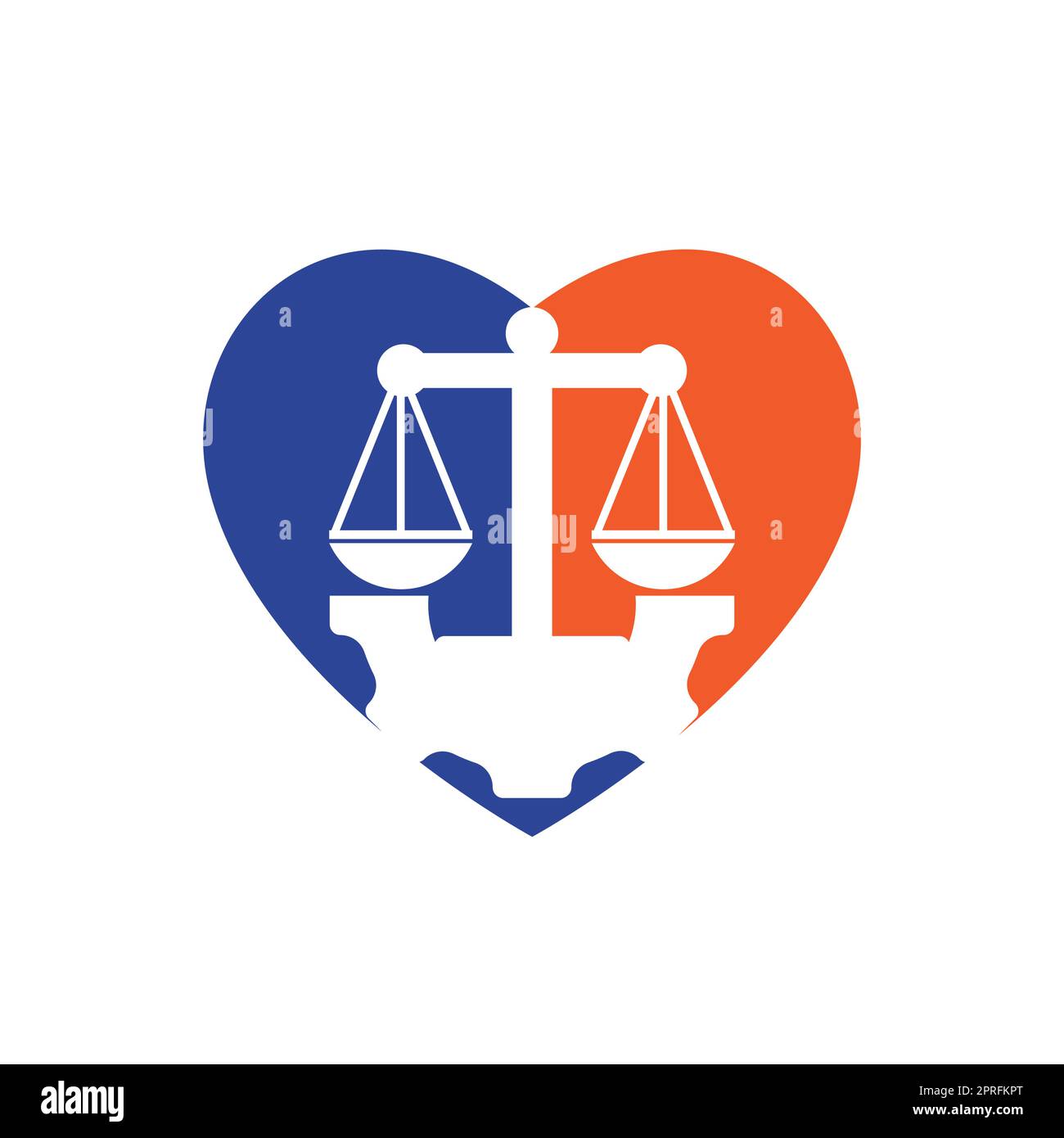 Industrial law firm vector logo design concept. Law firm with gear logo