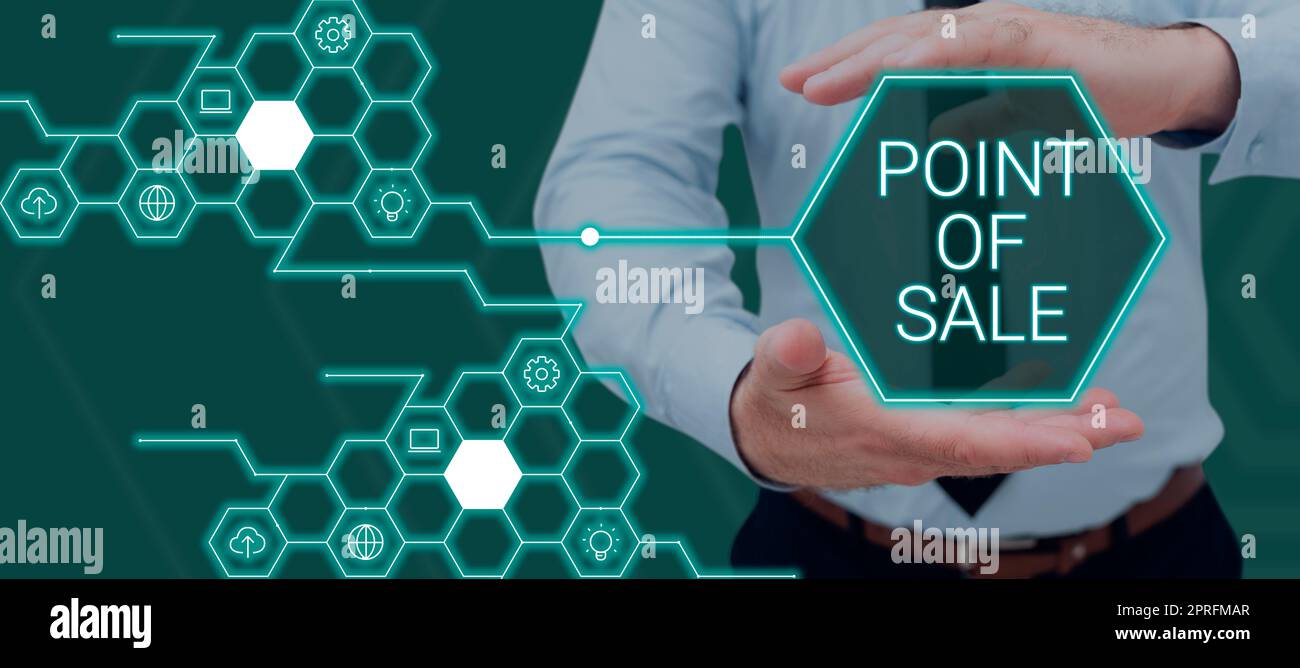 Conceptual caption Point Of Sale. Business approach Method for doing