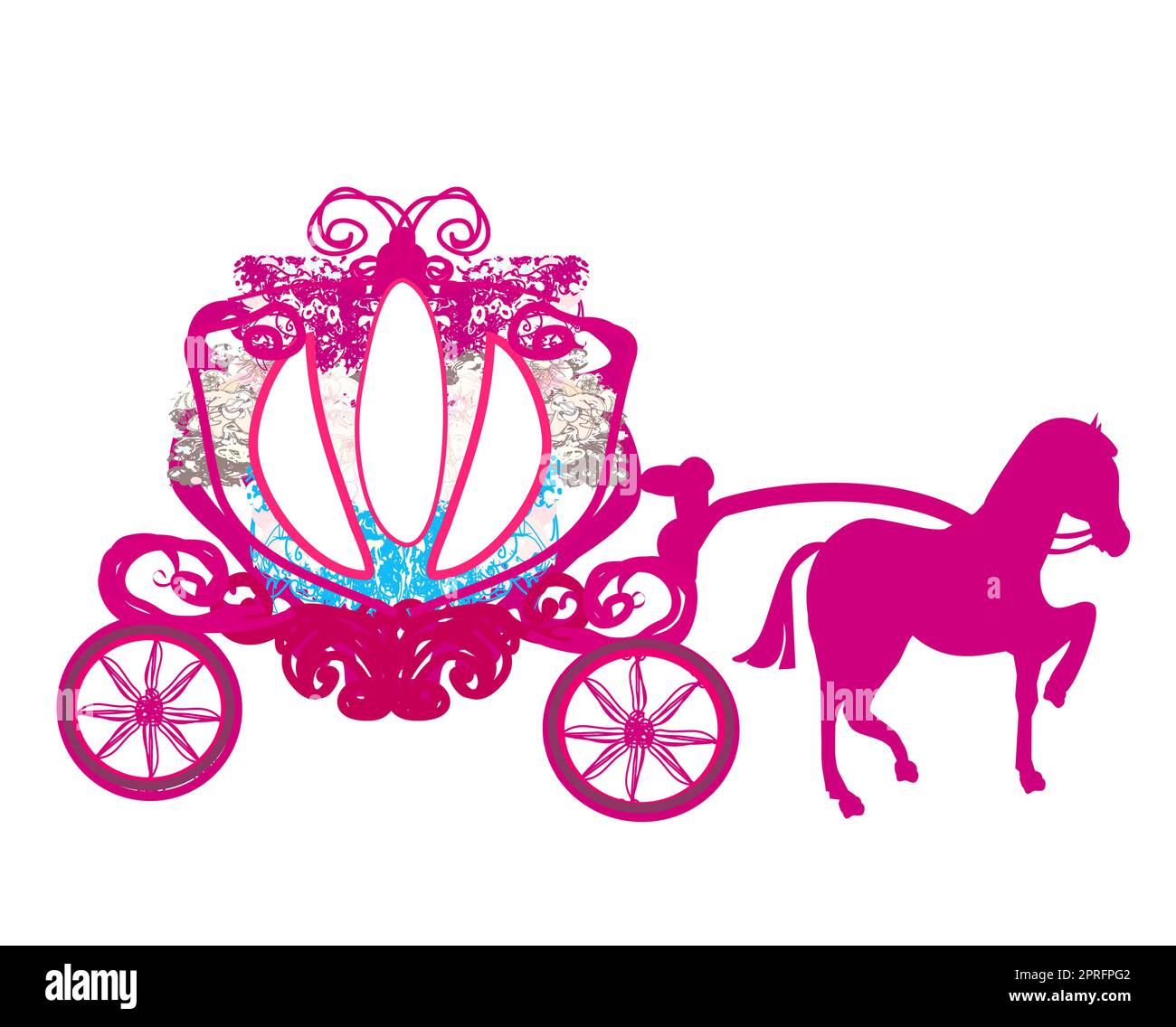 vintage carriage - doodle icon Stock Photo - Alamy