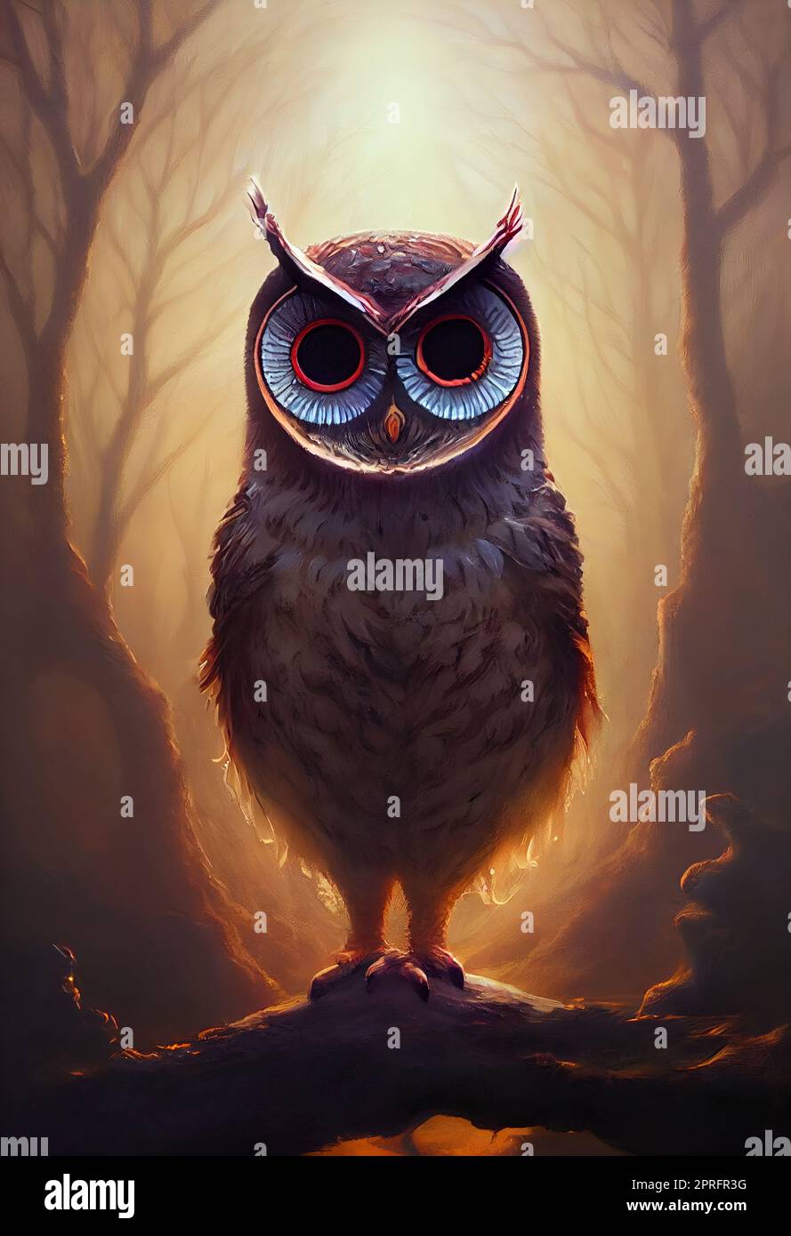 Mystical owl hi-res stock photography and images - Alamy