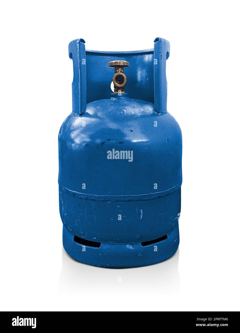 Blue Grungy Liquefied Petroleum Gas (LPG) Cylinder On A White Background  Stock Photo - Alamy