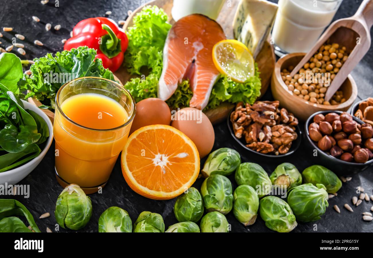 Food products for osteoporosis and healthy bones Stock