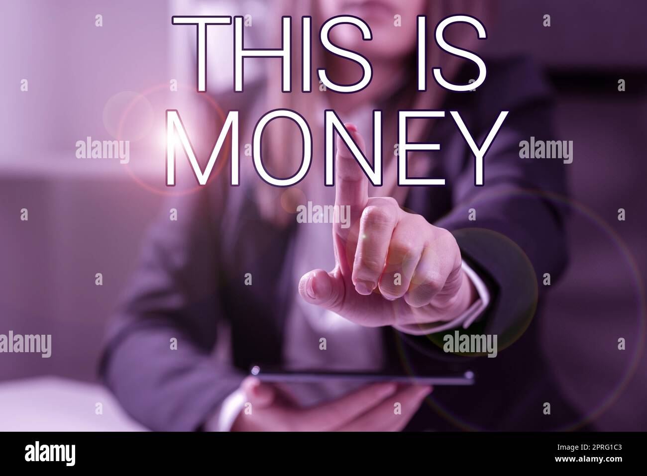 Text showing inspiration This Is Money. Business concept Large revenues from work or investment Good incomes earnings Stock Photo