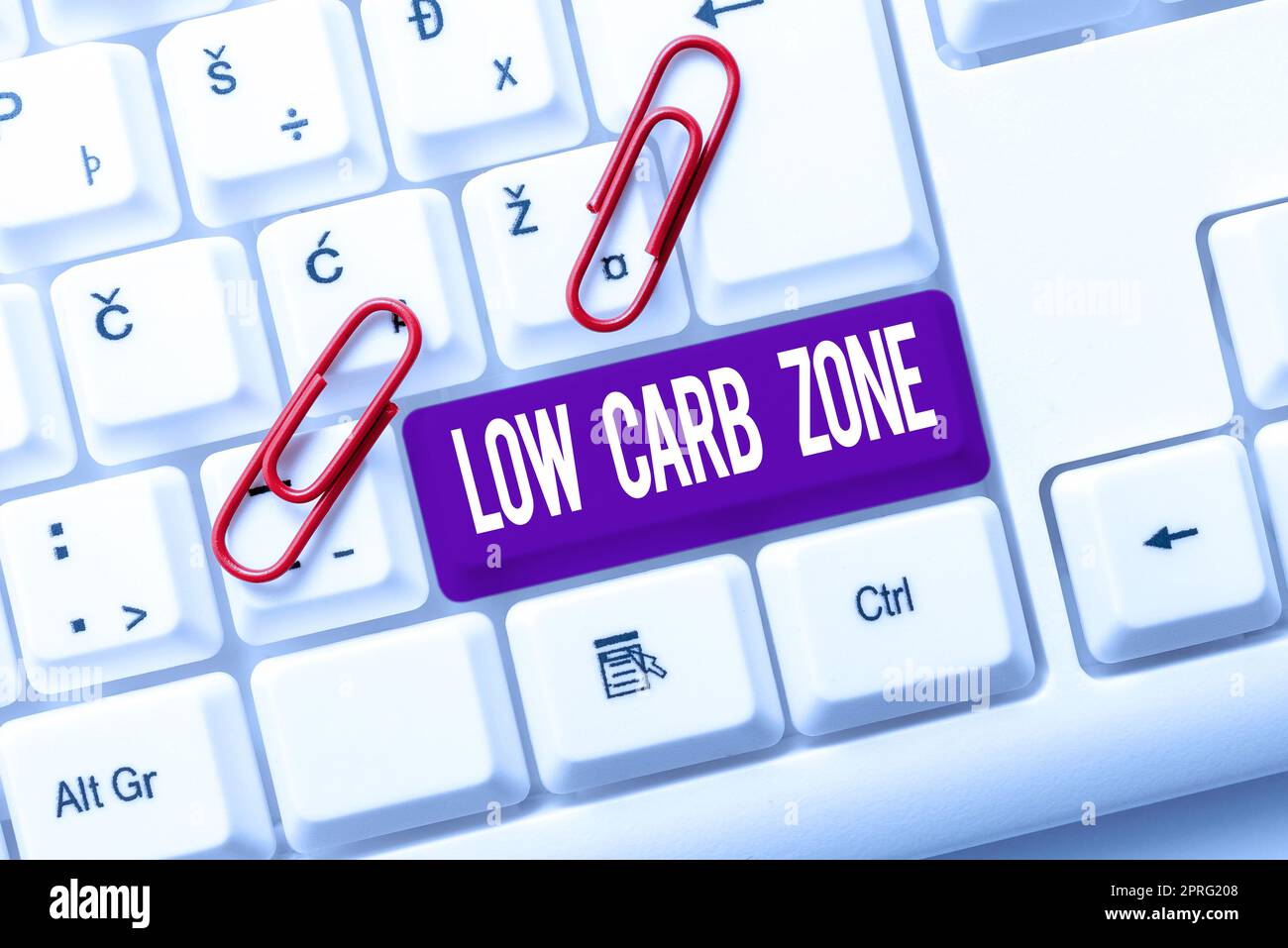 Handwriting text Low Carb Zone. Business showcase Healthy diet for losing weight eating more proteins sugar free Stock Photo