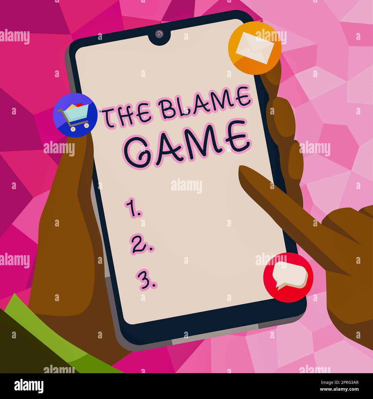 Text showing inspiration The Blame GameA situation when people attempt to blame one another, Word for A situation when showing attempt to blame one an Stock Photo