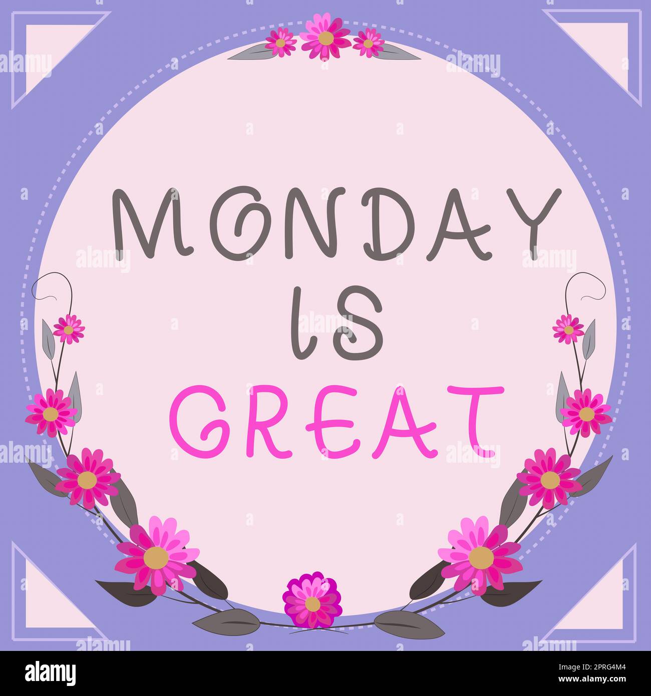 Conceptual caption Monday Is Great, Word Written on Excellent first day ...