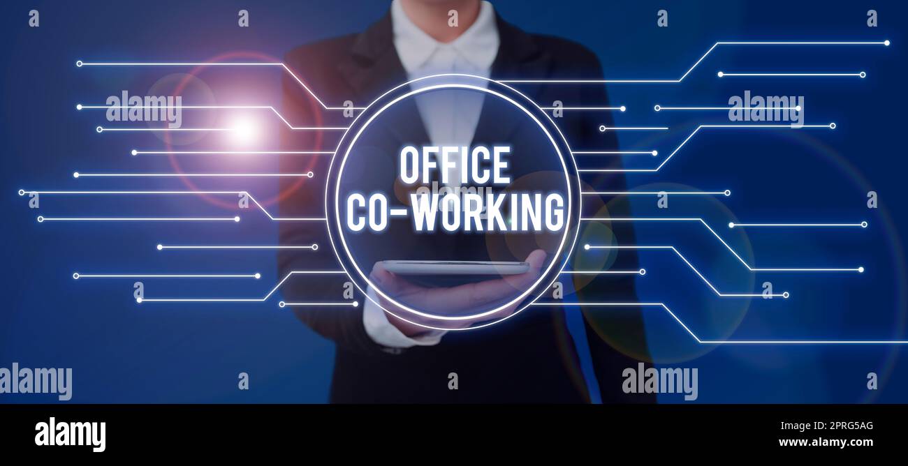 Handwriting text Office Co Working. Business idea Business services ...