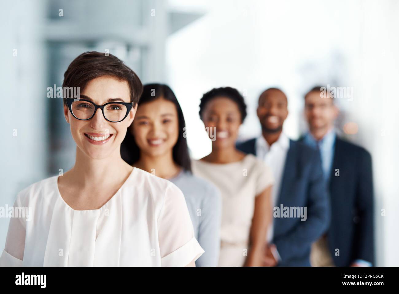 Female leader in leadership, career inspiration and innovation portrait