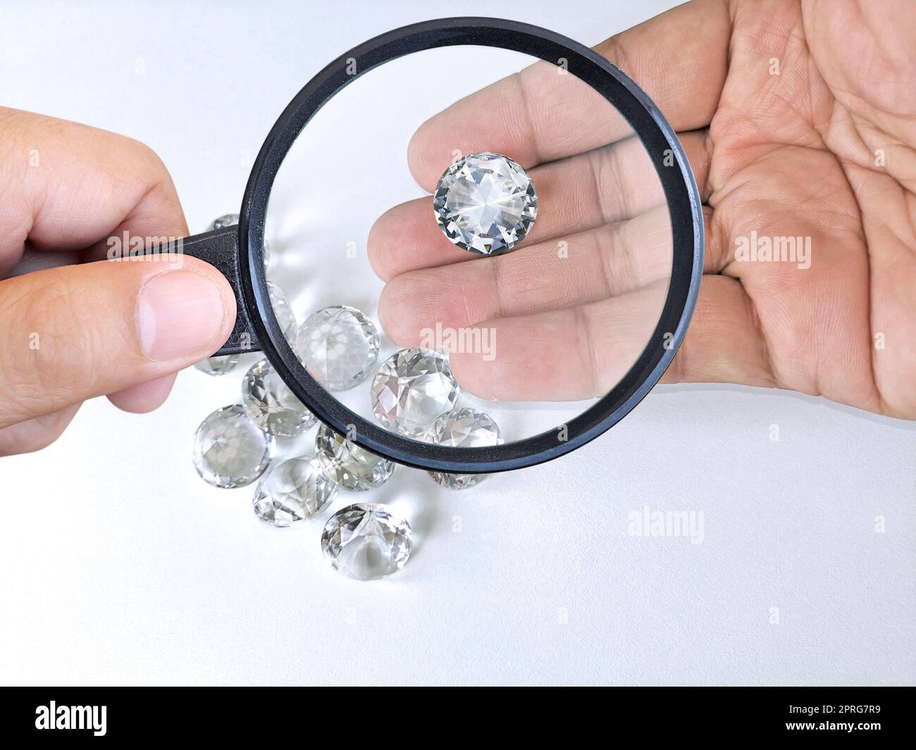 gems gems check diamond polished diamonds carat size diamonds trading and trading diamond grading loose gems Stock Photo