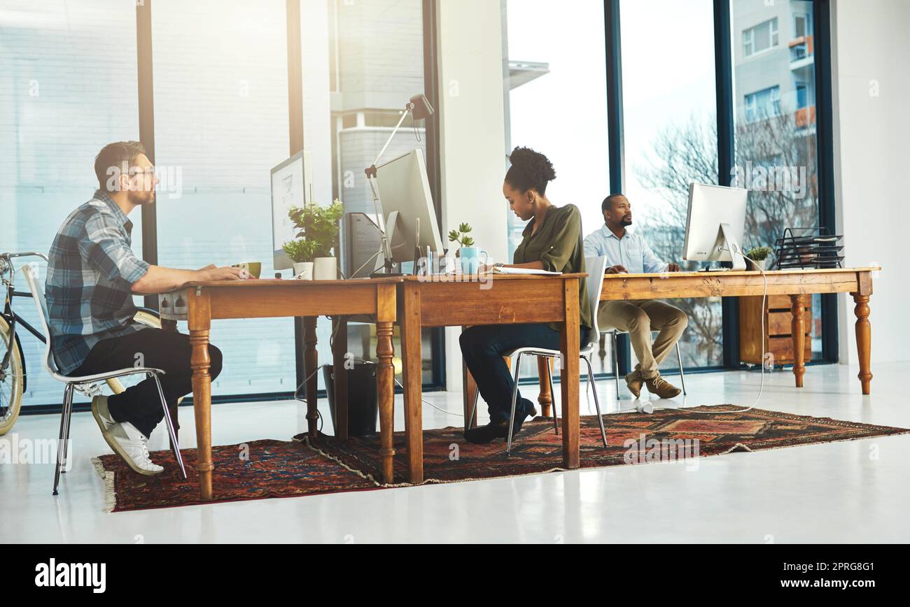 Theyve all got a job to do. Full length shot of two businesspeople