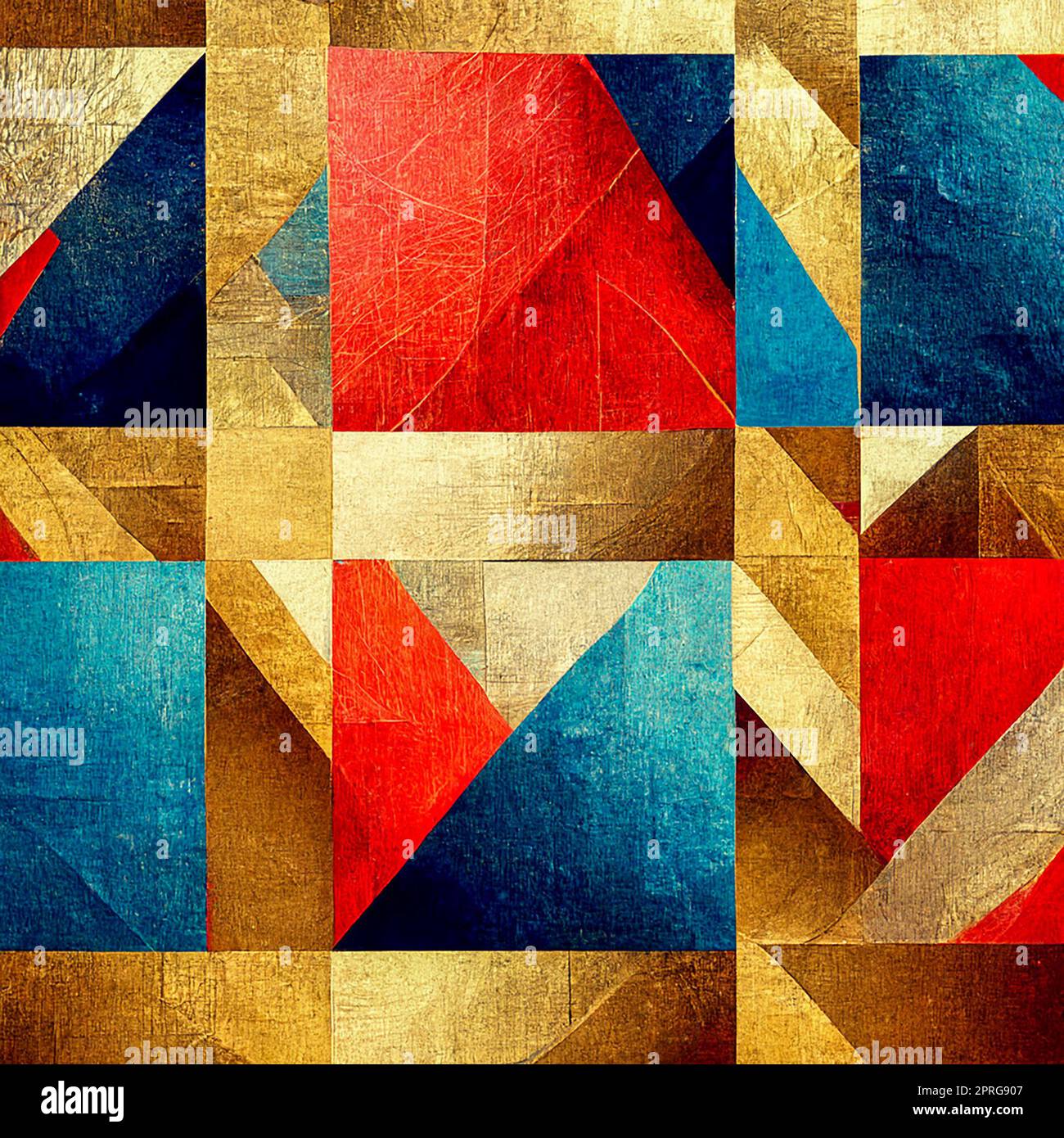 abstract geometric pattern with gold, red and blue lines Stock Photo ...