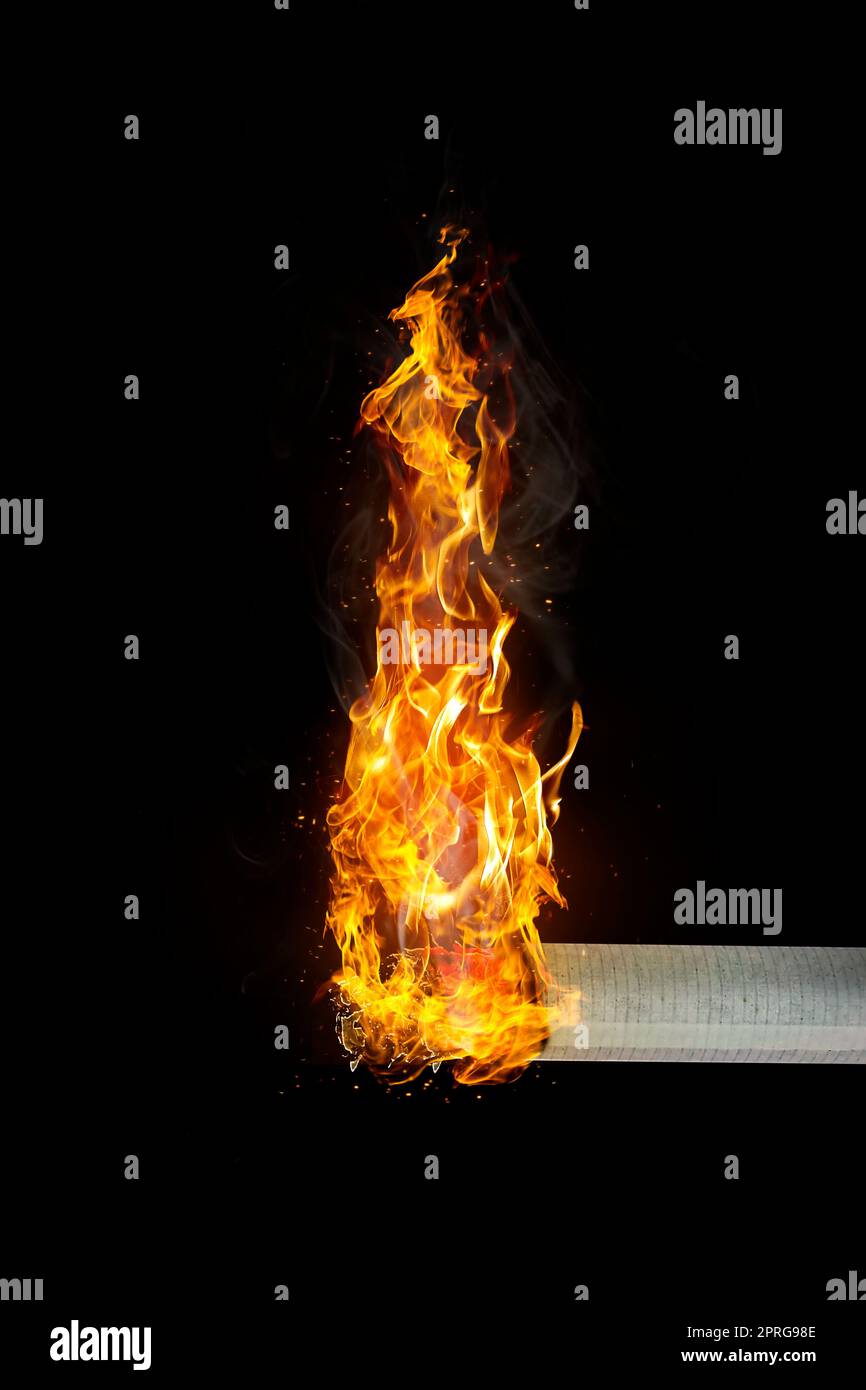Smoking, death and danger concepts are burning cigarettes. that cause