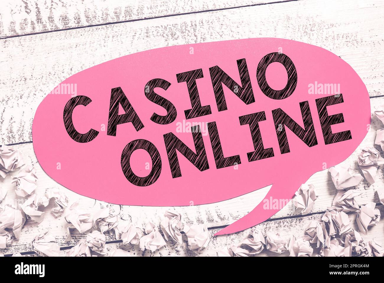 Text sign showing Casino Online, Business approach Computer Poker Game Gamble Royal Bet Lotto High Stakes Stock Photo