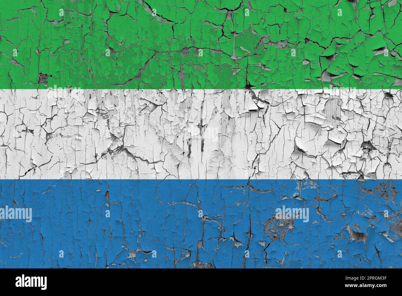 3D Flag of Sierra Leone on an old stone wall background Stock Photo - Alamy