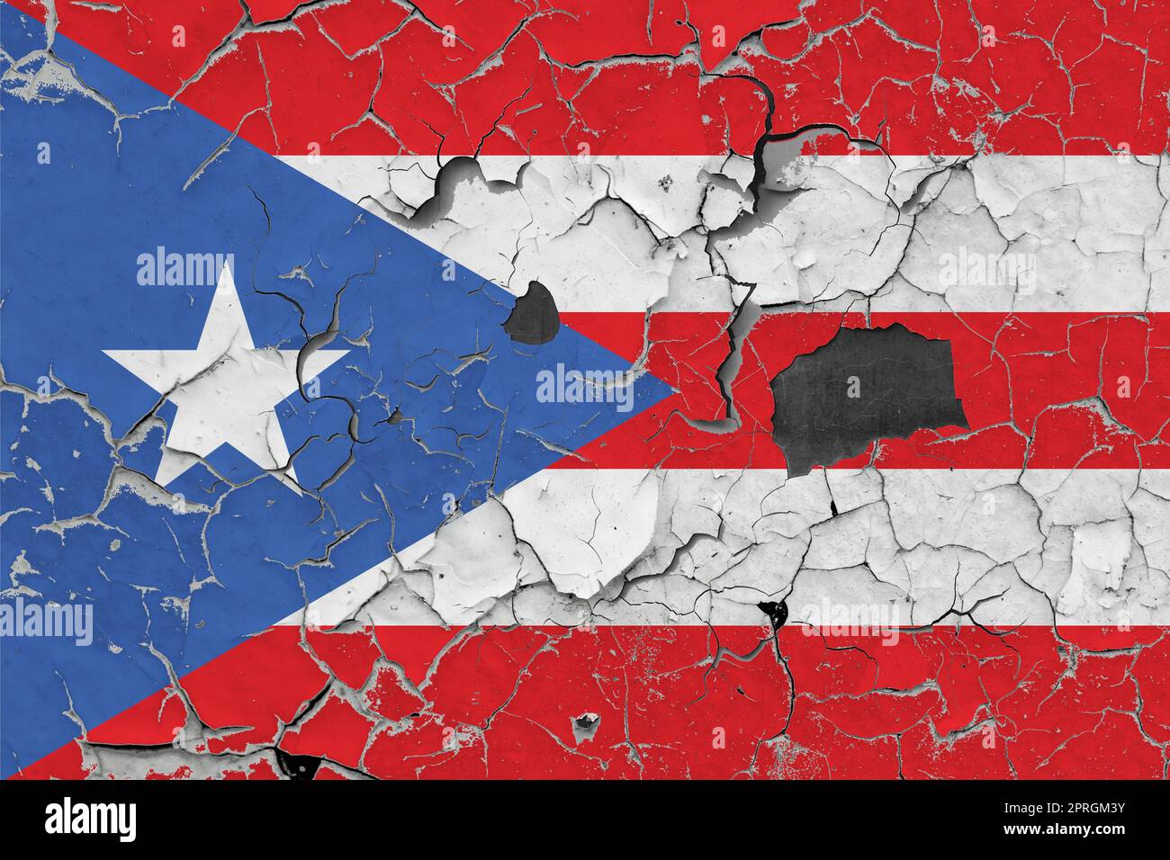 3D Flag of Puerto Rico on an old stone wall background Stock Photo - Alamy