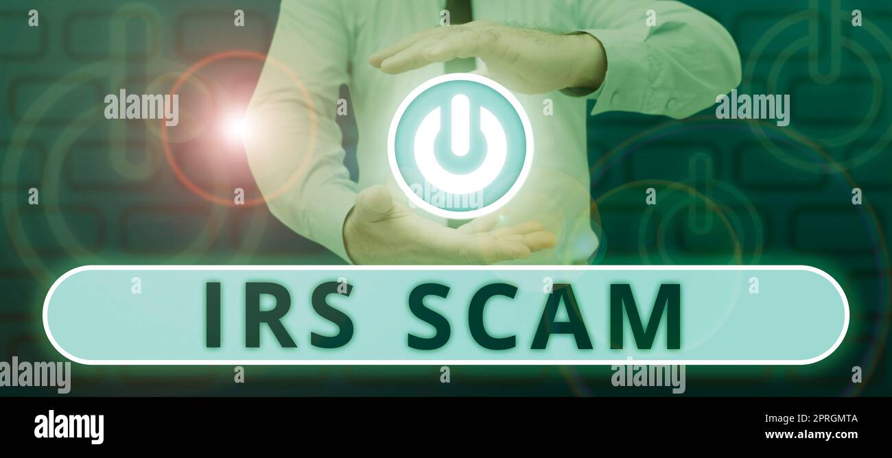 Writing displaying text Irs Scam, Concept meaning targeted