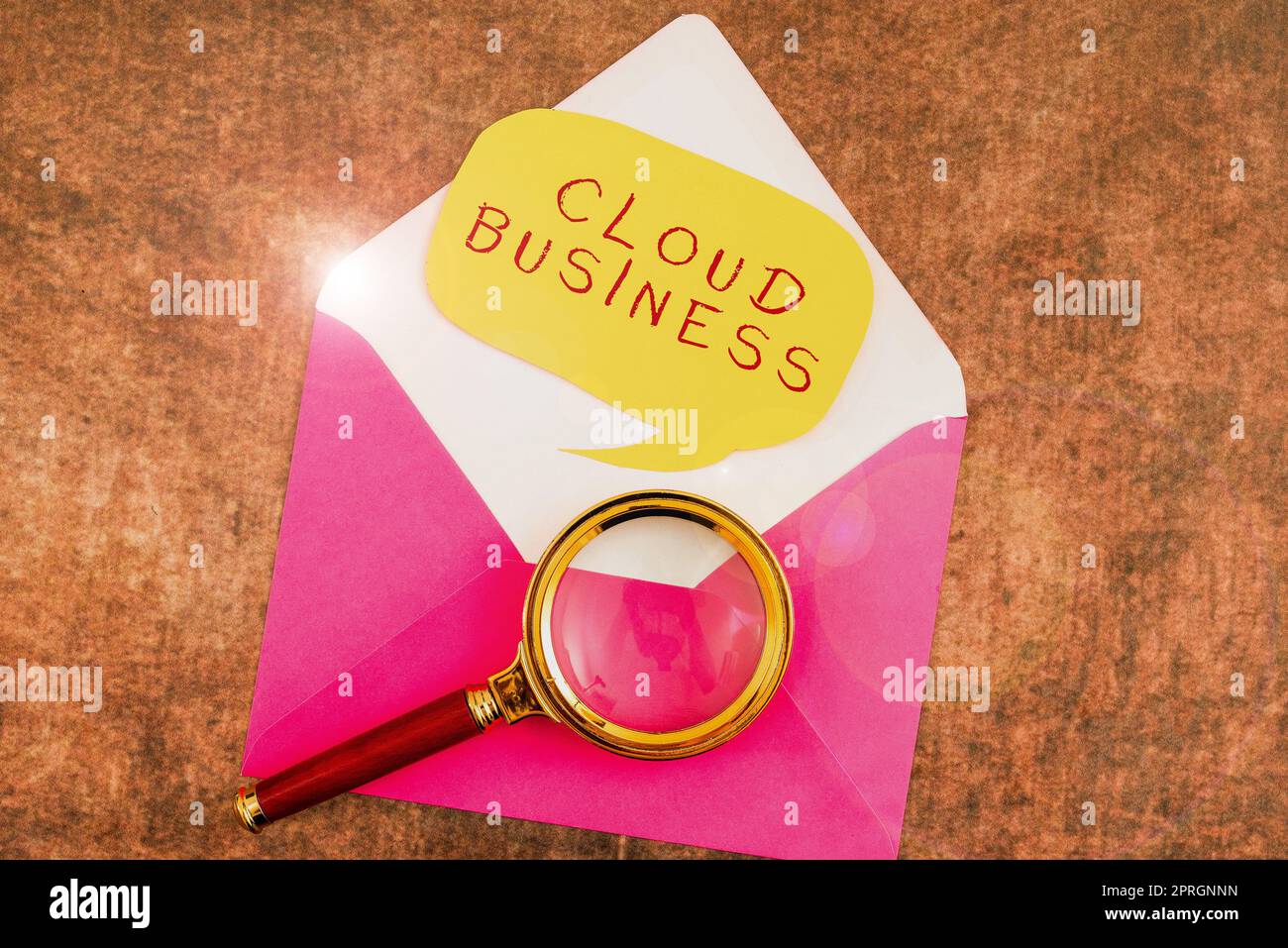 Handwriting text Cloud Business, Word for internetbased delivery of services made available to users Stock Photo