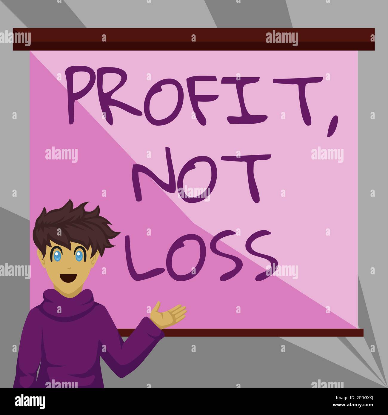 Text caption presenting Profit Not Loss, Word Written on Just revenues ...
