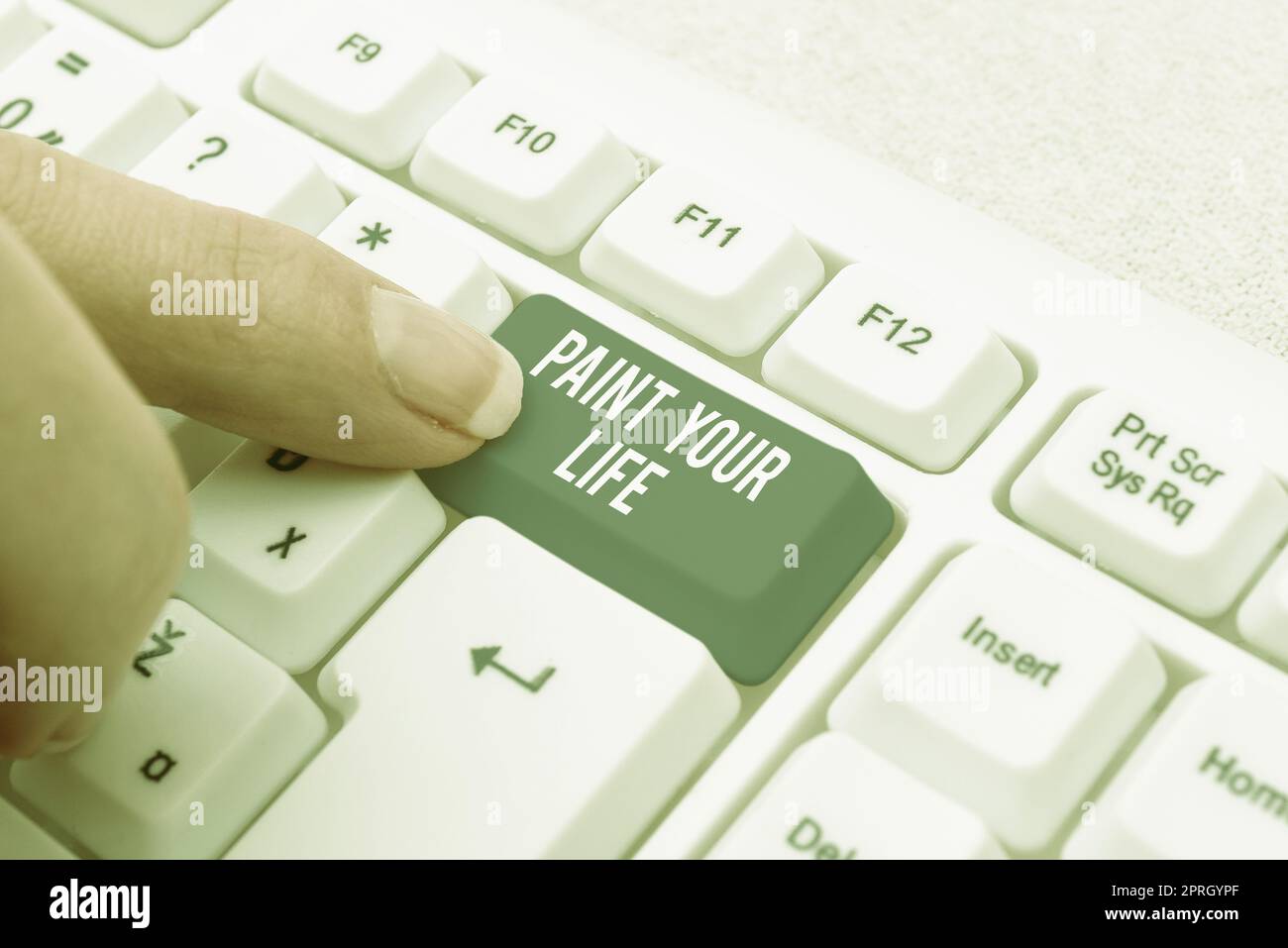 Handwriting text Paint Your Life. Concept Make your days