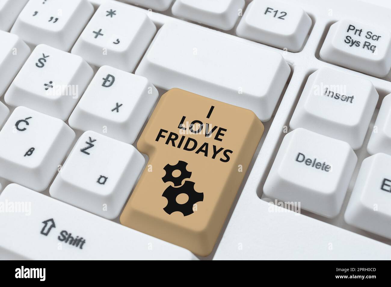 Inspiration showing sign I Love Fridays. Business overview Affection for the start of the weekend enjoy days off Messages On Different Sticky Notes On Desk With Memos,Tablet And Calculator Stock Photo