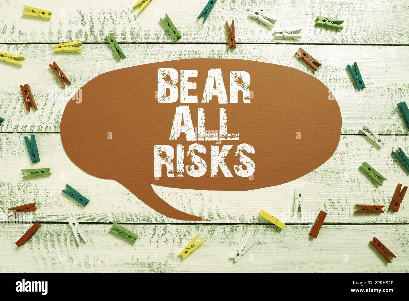 Some Risk Stuff Writing displaying text Bear All Risks. Internet Concept Be aware of ...