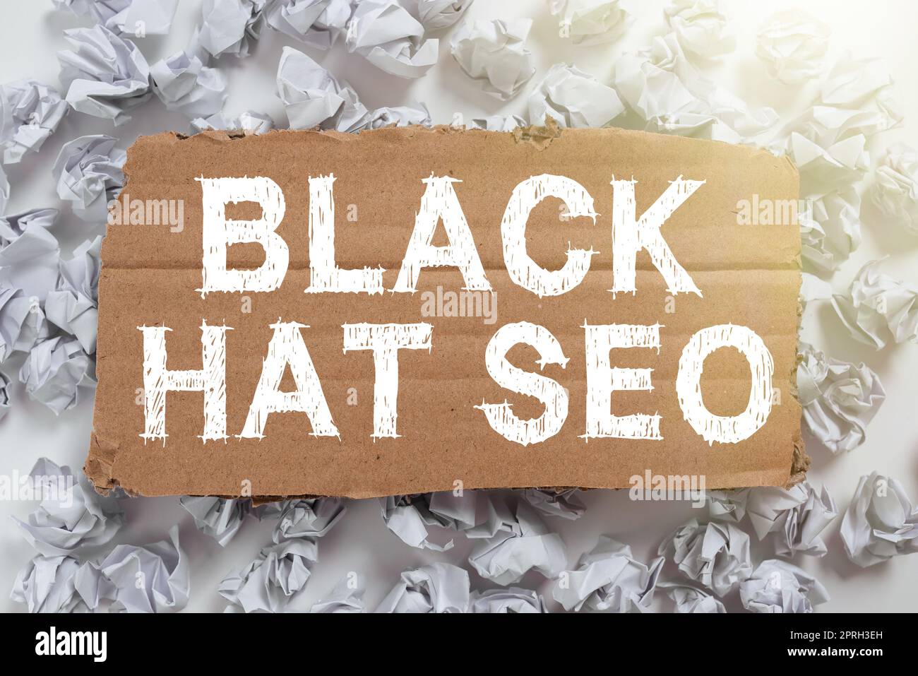 Text sign showing Black Hat Seo. Business approach Search Engine Optimization using techniques to cheat browsers Illustration Colleagues Clapping Hands In Office, Agreeing With Same Idea. Stock Photo