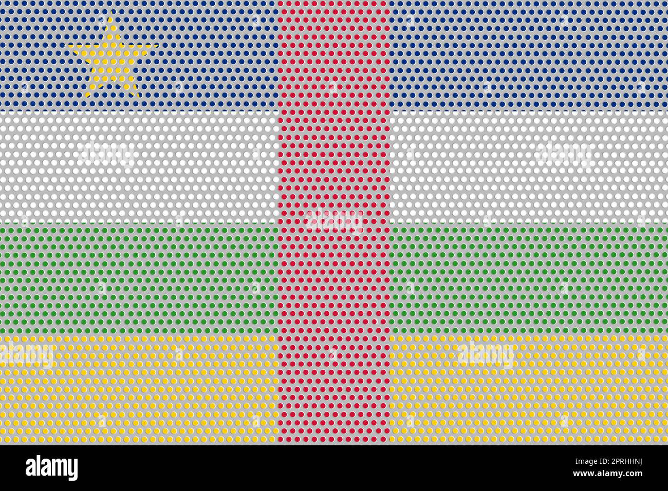 3D Flag of Central African Republic on metal Stock Photo - Alamy