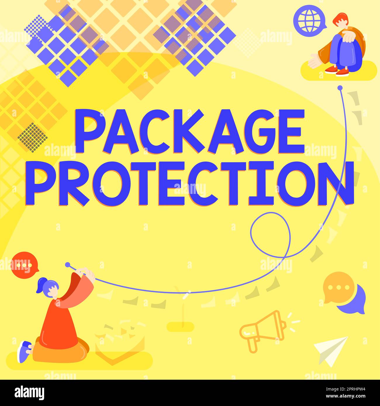 Text showing inspiration Package ProtectionWrapping and Securing items