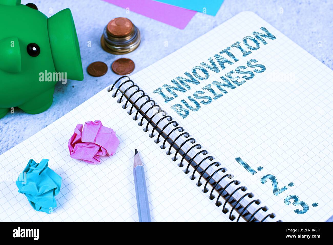 Writing displaying text Innovation Business. Word Written on Introduce New Ideas Workflows Methodology Services Stock Photo