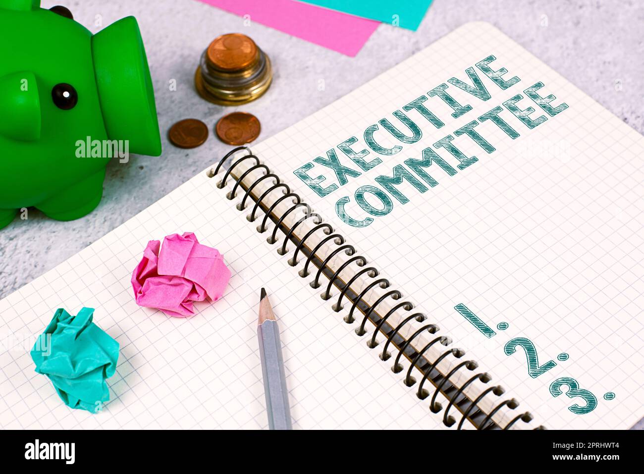 Text sign showing Executive Committee. Business approach Group of Directors appointed Has Authority in Decisions Stock Photo