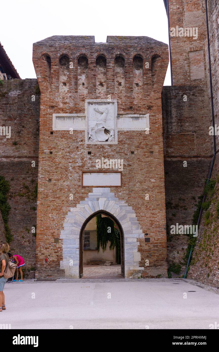 Castel Sismondo castle in historic center of Rimini, Italy Stock Photo ...