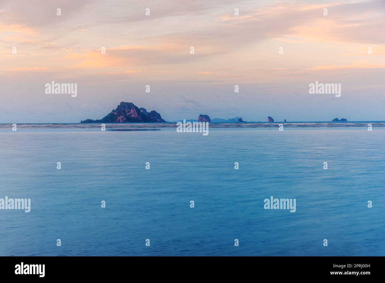 Beach sunset or sunrise with colorful of cloud sky and sunlight Stock ...