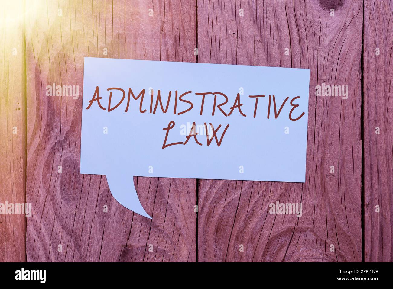 Text sign showing Administrative LawBody of Rules regulations Orders