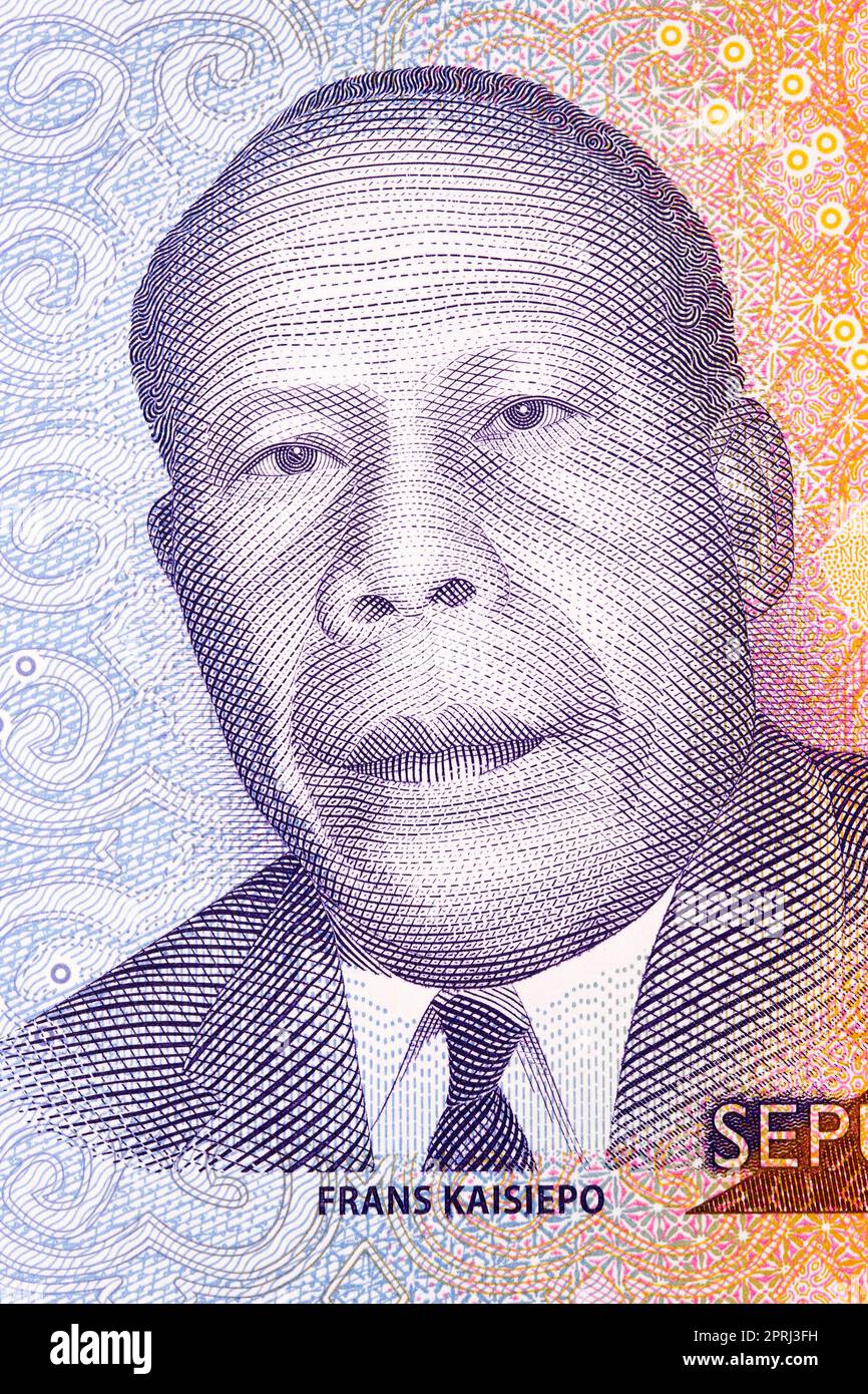 Frans Kaisiepo a portrait from Indonesian money Stock Photo