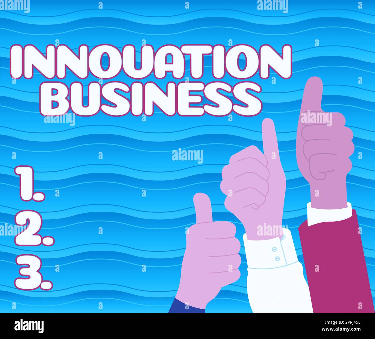 Text showing inspiration Innovation Business, Business showcase Set of ...