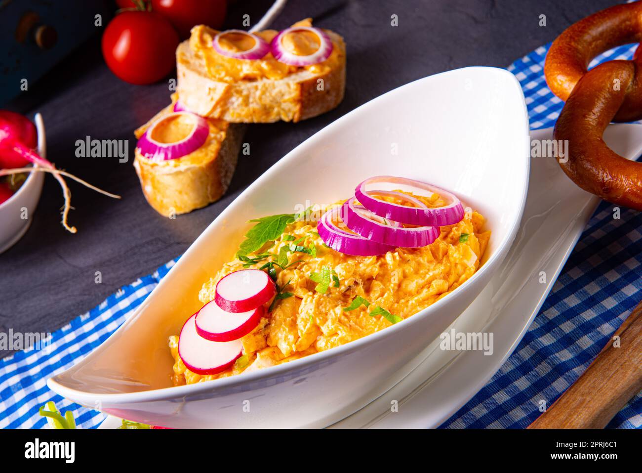 Bavarian Obazda a classic from southern Germany Stock Photo - Alamy