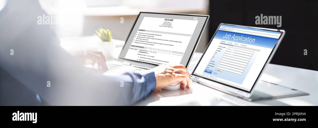 E Invoice On Laptop Stock Photo