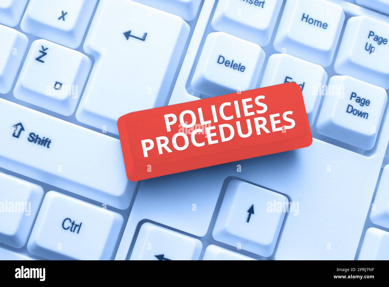 Text sign showing Policies Procedures. Business idea Influence Major Decisions and Actions Rules Guidelines Stock Photo
