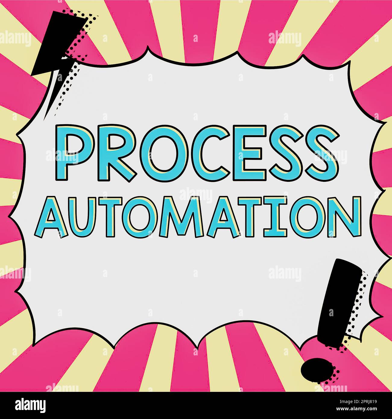 Text showing inspiration Process AutomationTransformation Streamlined ...