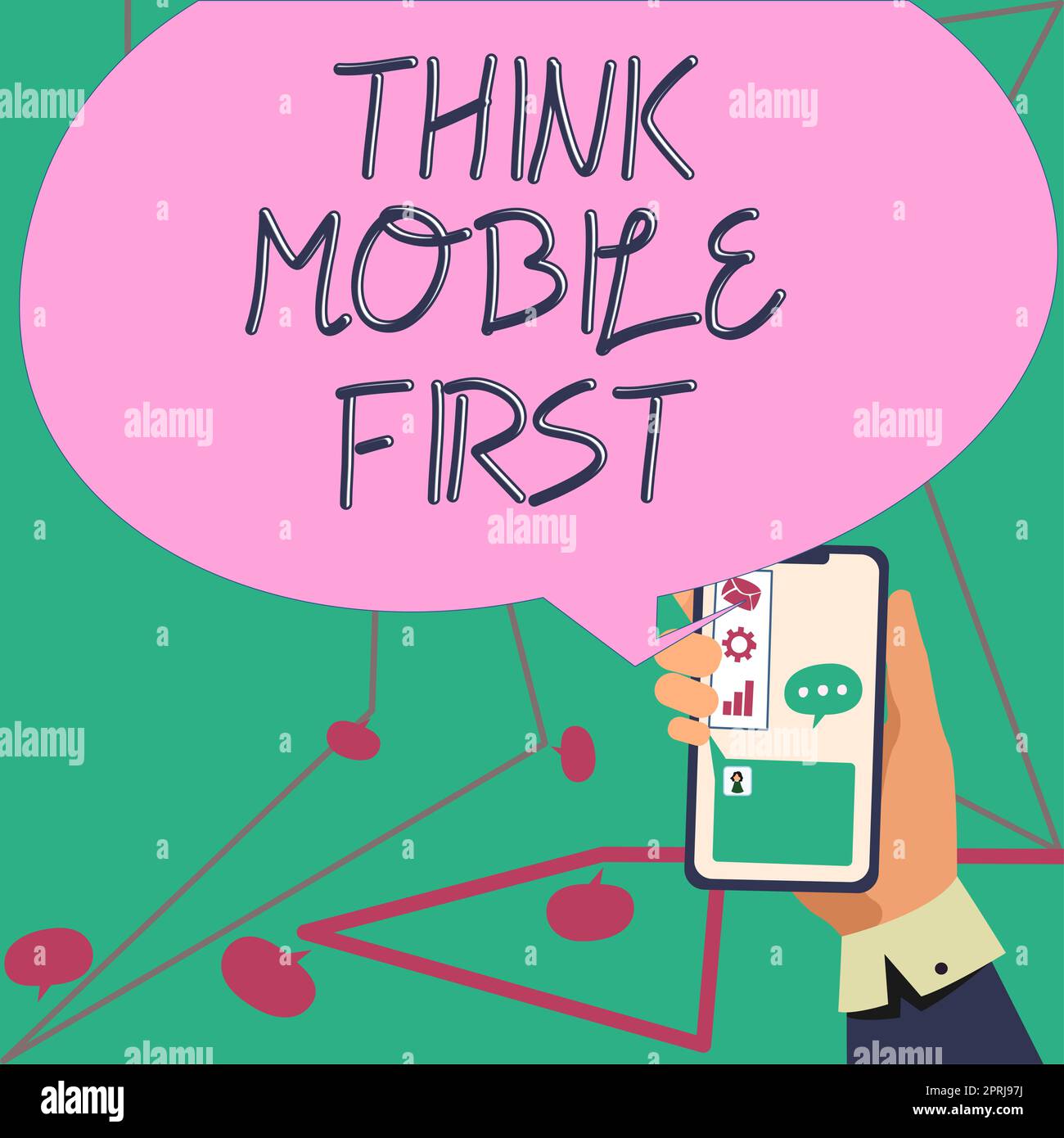 Inspiration showing sign Think Mobile FirstEasy Handheld Device