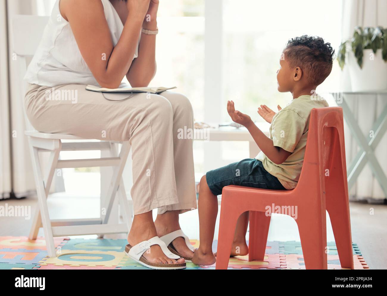 Autism, education and mental health by therapist and child learning