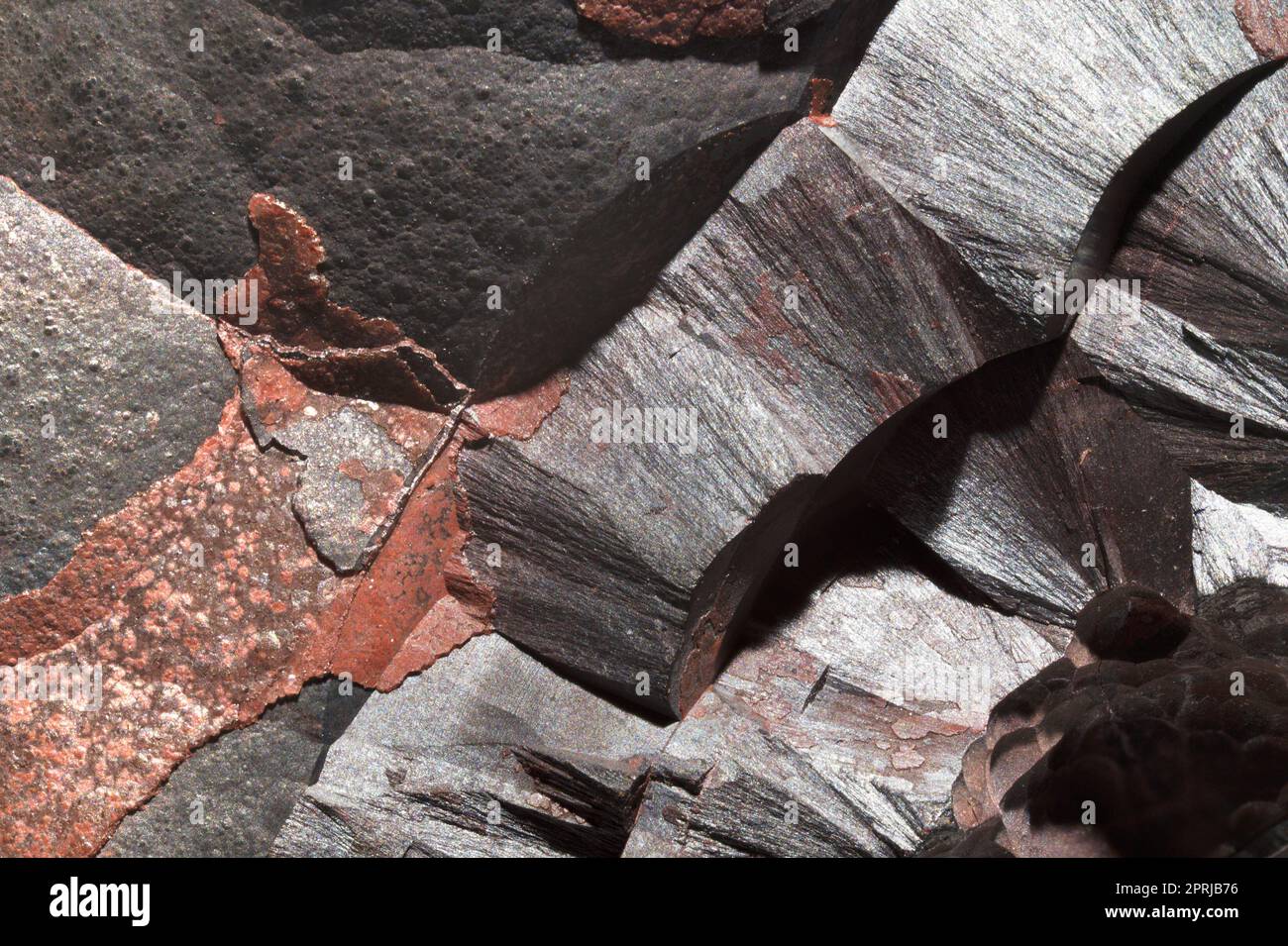 Hematite / Haematite (principal ore of iron Stock Photo Alamy