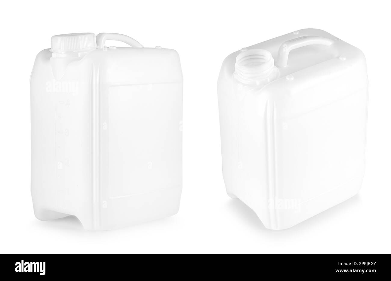 White Plastic canister isolated on white background Stock Photo Alamy