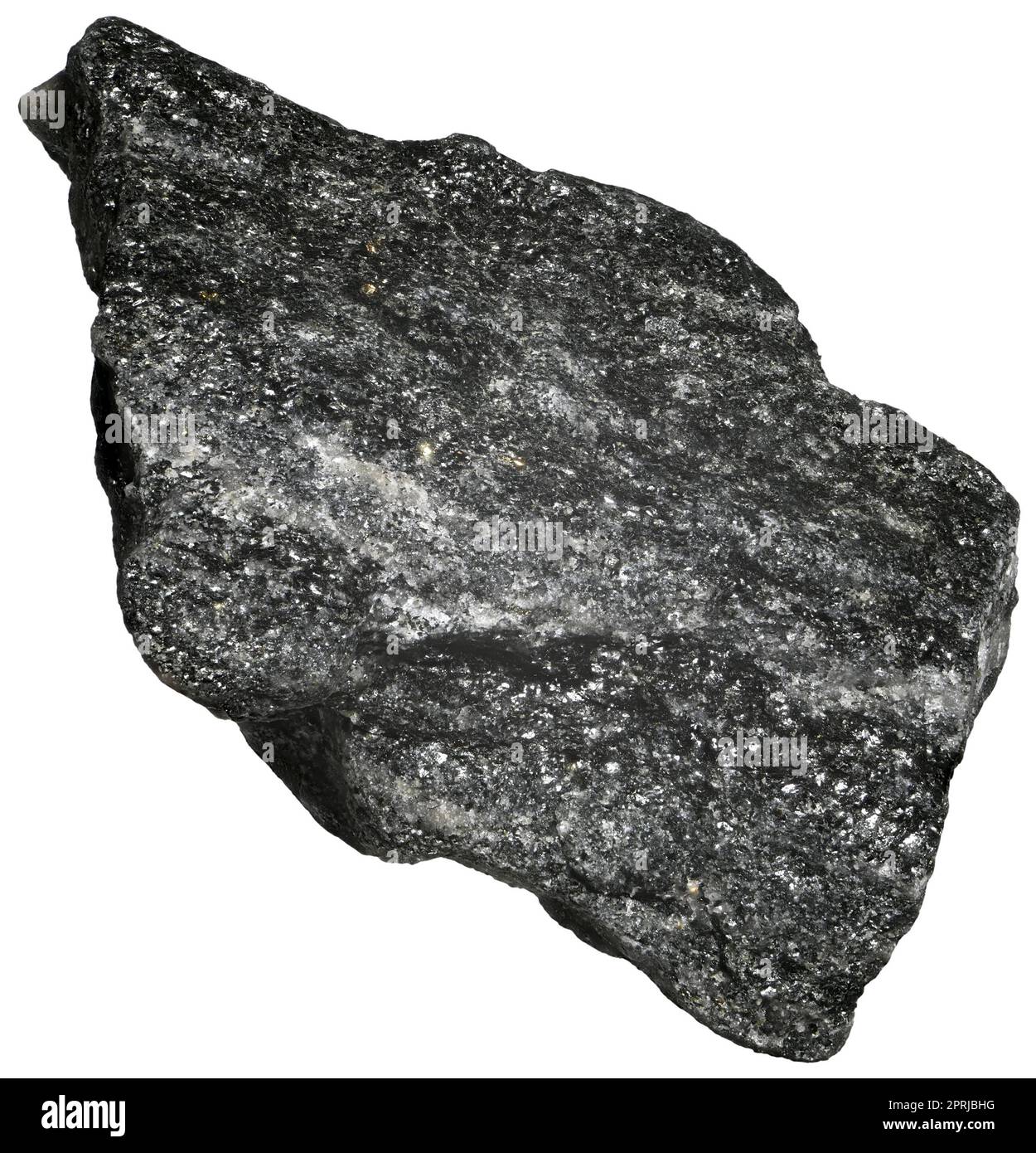 Gneiss (UK) common and widely distributed type of metamorphic rock. Stock Photo