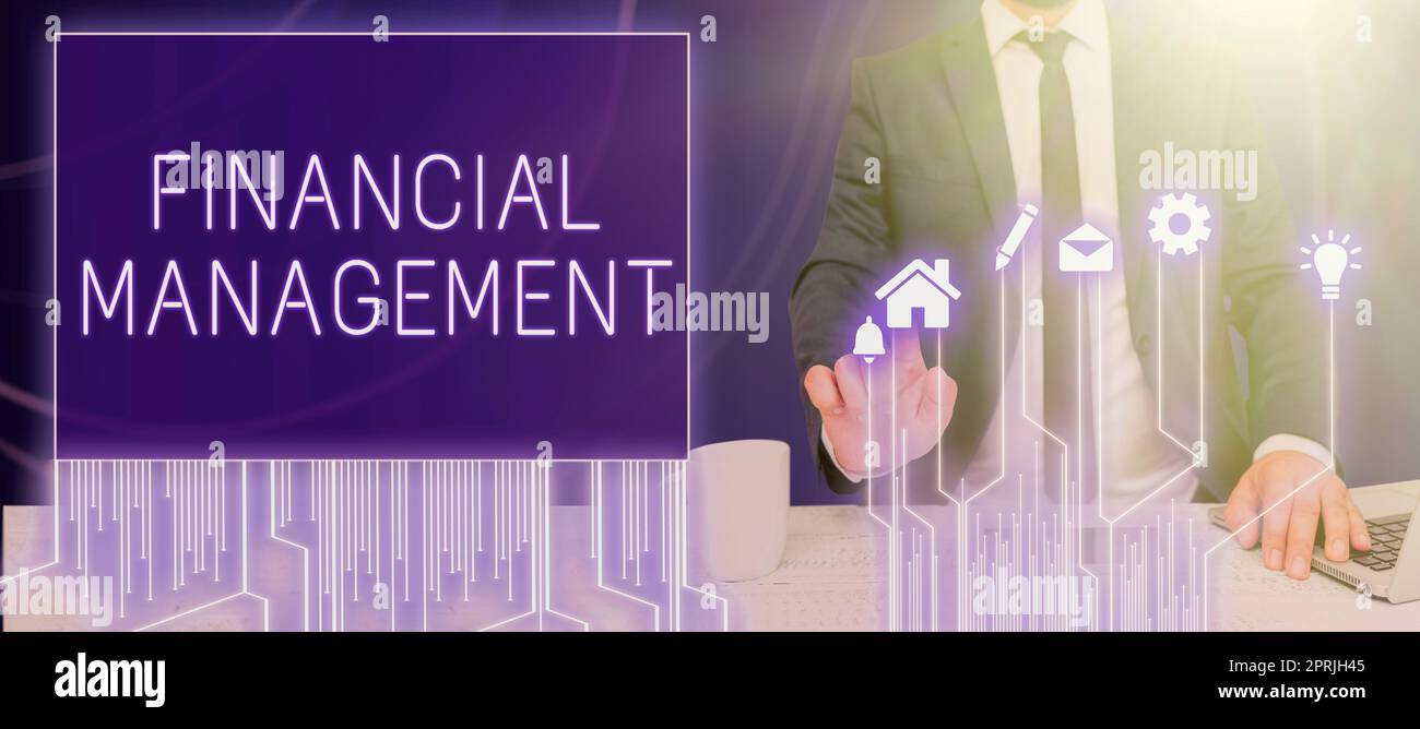 Conceptual caption Financial Management, Word Written on efficient and ...