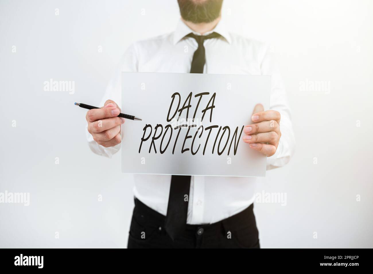Text sign showing Data ProtectionProtect IP addresses and personal data from harmful software. Business idea Protect IP addresses and personal data from harmful software Stock Photo