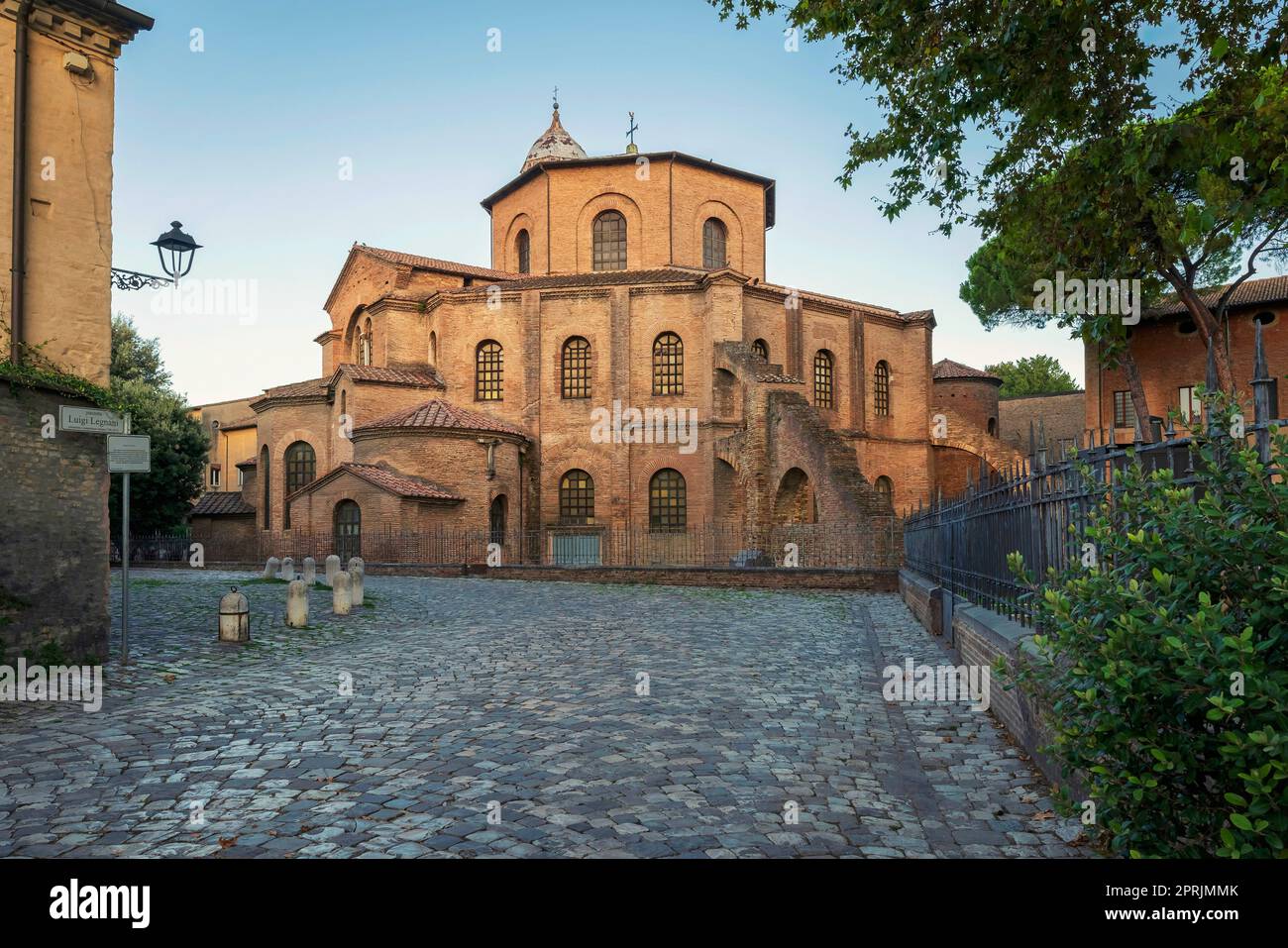 Basilica di San Vitale at morning Stock Photo