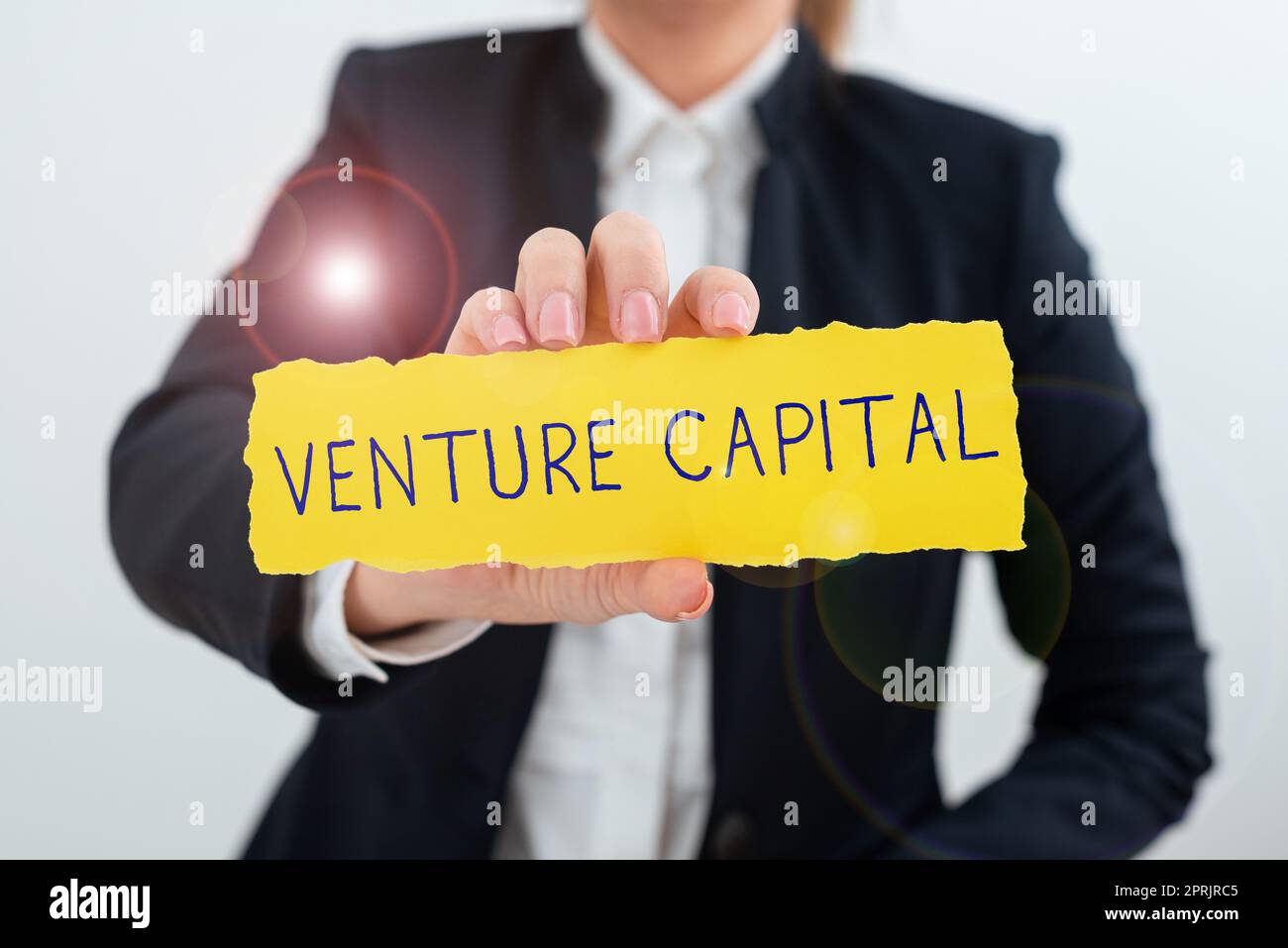 Handwriting text Venture Capitalfinancing provided by firms to small early stage ones. Business overview financing provided by firms to small early stage ones Stock Photo